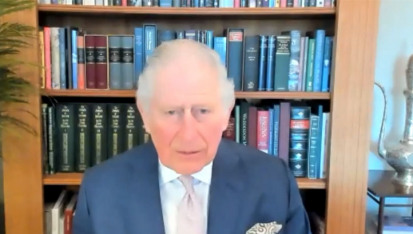 Pictured: The Pince gave a rousing speech via Zoom. Image: Corporate Knights